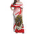 Indonesia Family Matching Off Shoulder Maxi Dress and Hawaiian Shirt Javan Hawk Eagle Melati Flower - Wonder Print Shop
