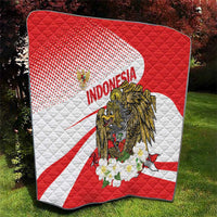 Indonesia Quilt Javan Hawk Eagle Melati Flower - Wonder Print Shop