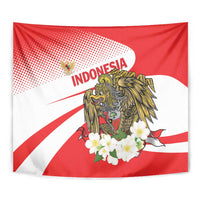 Indonesia Tapestry Javan Hawk Eagle Melati Flower - Wonder Print Shop