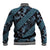 Indonesia Batik Pattern Baseball Jacket Blue Version - Wonder Print Shop