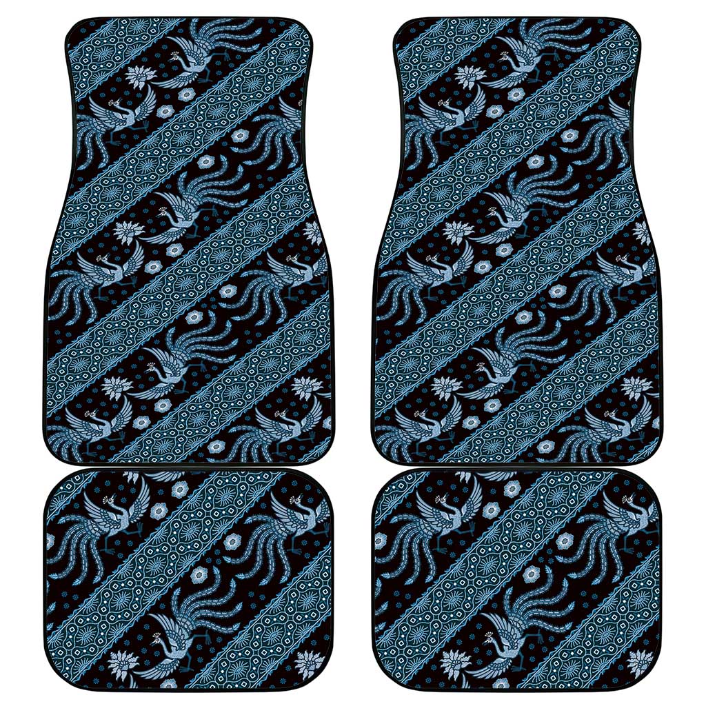 Indonesia Batik Pattern Car Mats Blue Version - Wonder Print Shop