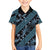 Indonesia Batik Pattern Family Matching Long Sleeve Bodycon Dress and Hawaiian Shirt Blue Version - Wonder Print Shop