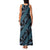 Indonesia Batik Pattern Family Matching Tank Maxi Dress and Hawaiian Shirt Blue Version - Wonder Print Shop