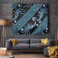 Indonesia Batik Pattern Tapestry Blue Version - Wonder Print Shop