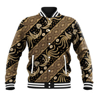 Indonesia Batik Pattern Baseball Jacket Gold Version - Wonder Print Shop