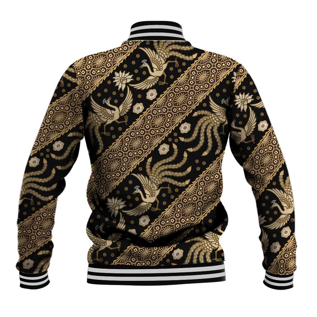 Indonesia Batik Pattern Baseball Jacket Gold Version - Wonder Print Shop