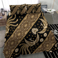 Indonesia Batik Pattern Bedding Set Gold Version - Wonder Print Shop