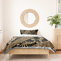 Indonesia Batik Pattern Bedding Set Gold Version - Wonder Print Shop