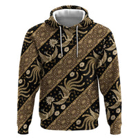 Indonesia Batik Pattern Hoodie Gold Version - Wonder Print Shop