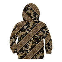 Indonesia Batik Pattern Kid Hoodie Gold Version - Wonder Print Shop