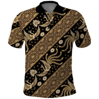 Indonesia Batik Pattern Polo Shirt Gold Version - Wonder Print Shop