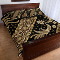 Indonesia Batik Pattern Quilt Bed Set Gold Version - Wonder Print Shop