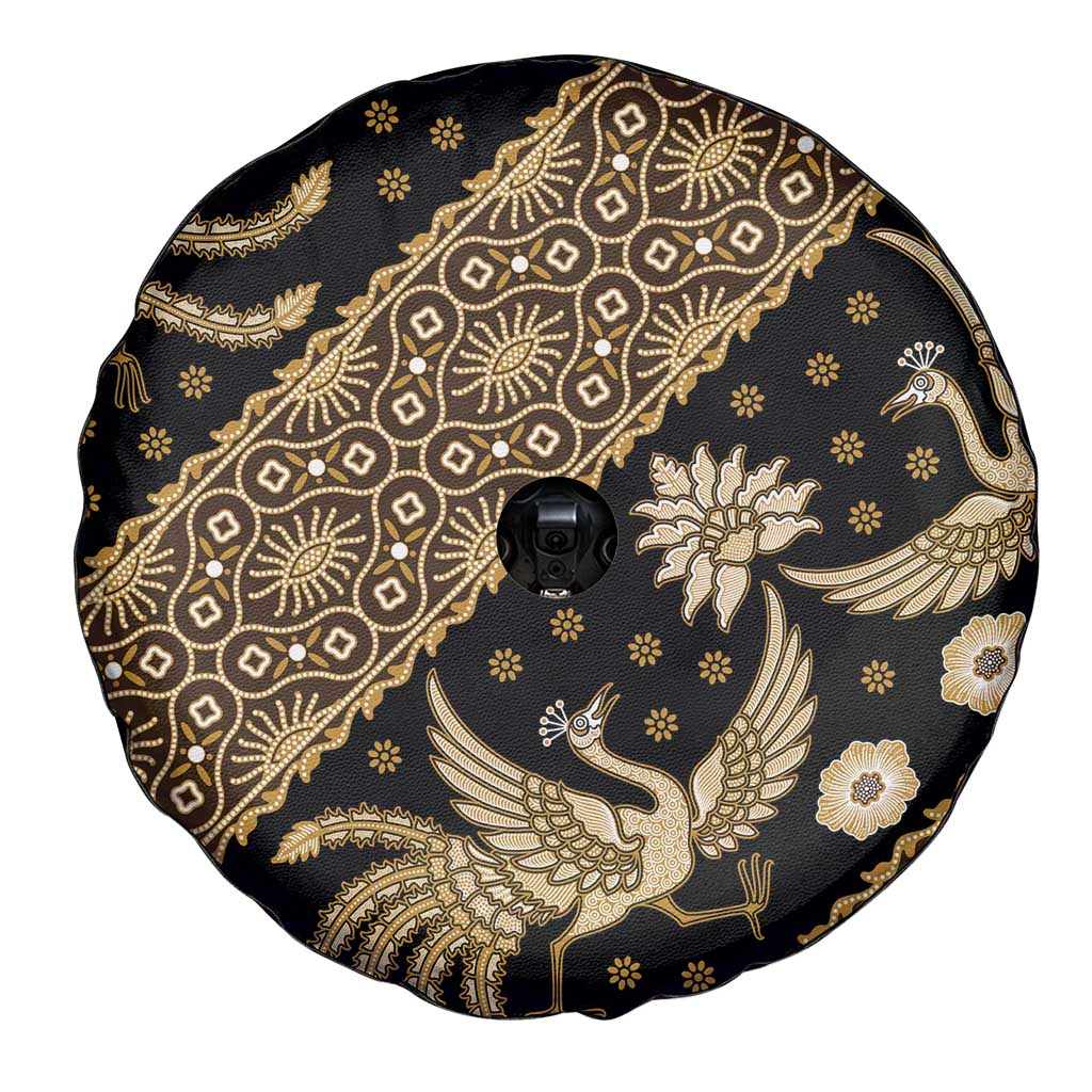 Indonesia Batik Pattern Spare Tire Cover Gold Version - Wonder Print Shop