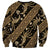 Indonesia Batik Pattern Sweatshirt Gold Version - Wonder Print Shop