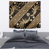 Indonesia Batik Pattern Tapestry Gold Version - Wonder Print Shop