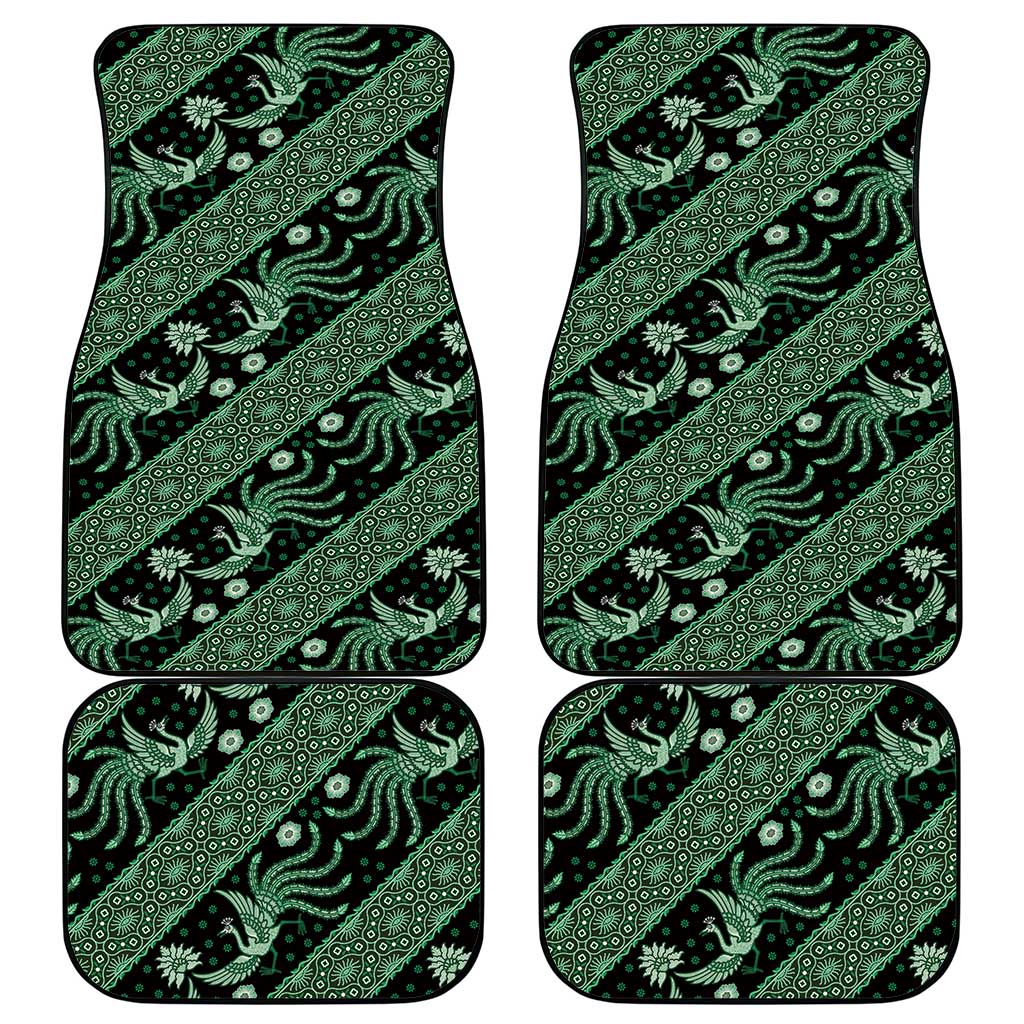 Indonesia Batik Pattern Car Mats Green Version - Wonder Print Shop