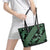 Indonesia Batik Pattern Leather Tote Bag Green Version - Wonder Print Shop