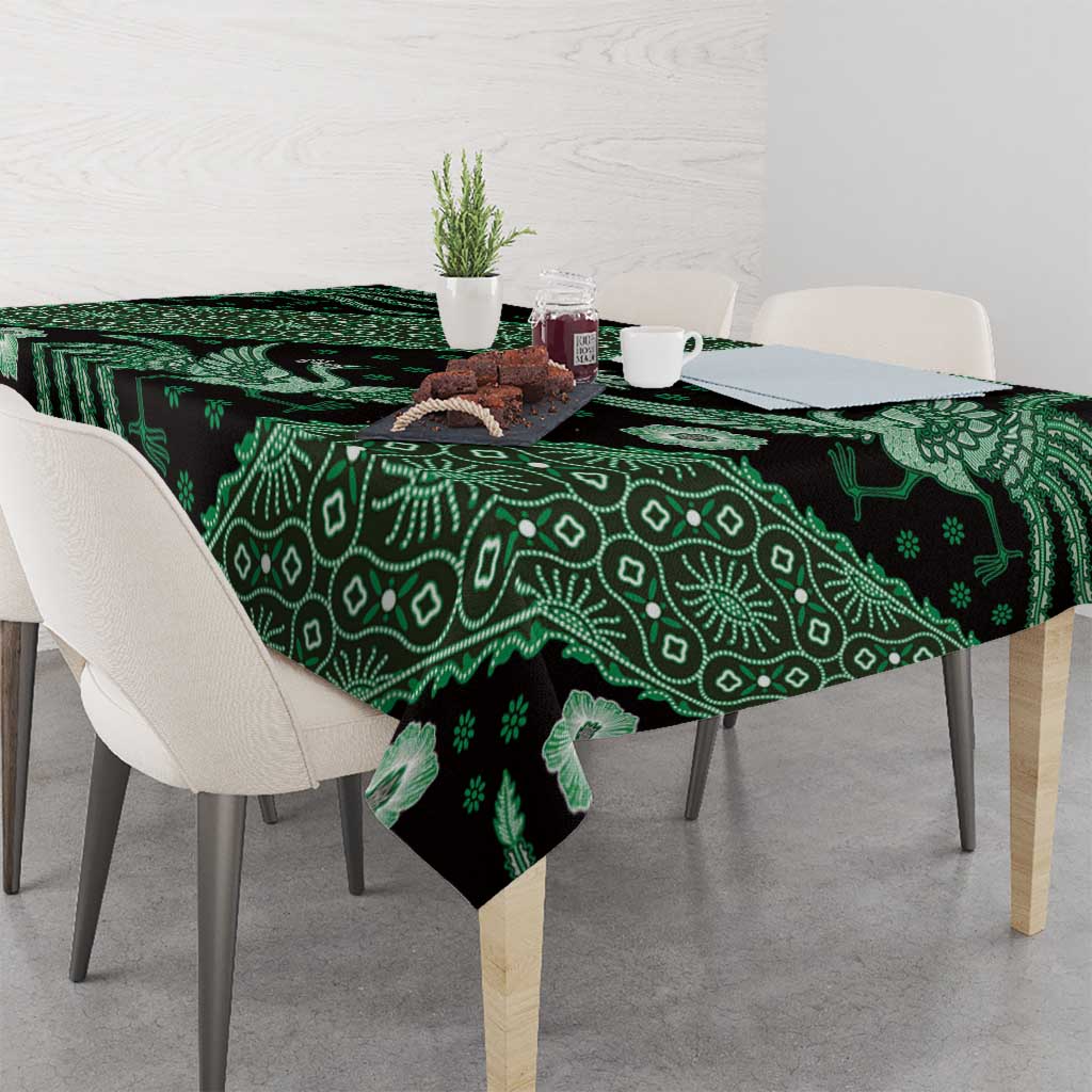 Indonesia Batik Pattern Tablecloth Green Version - Wonder Print Shop
