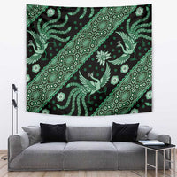 Indonesia Batik Pattern Tapestry Green Version - Wonder Print Shop