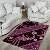 Indonesia Batik Pattern Area Rug Pink Version - Wonder Print Shop