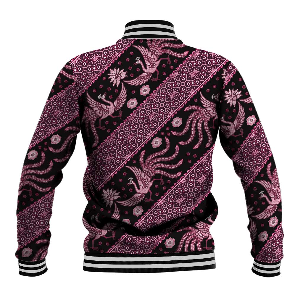 Indonesia Batik Pattern Baseball Jacket Pink Version - Wonder Print Shop