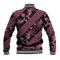 Indonesia Batik Pattern Baseball Jacket Pink Version - Wonder Print Shop
