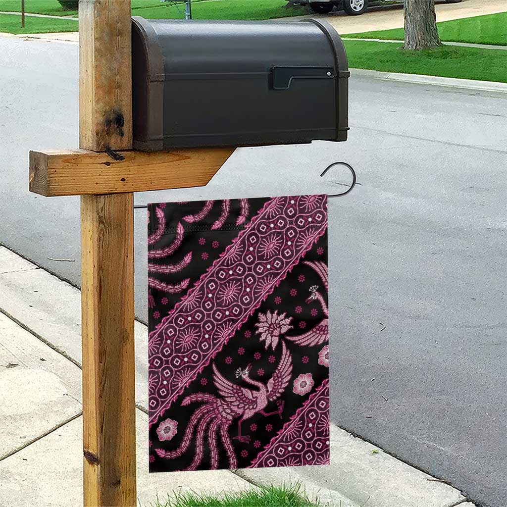 Indonesia Batik Pattern Garden Flag Pink Version - Wonder Print Shop