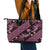 Indonesia Batik Pattern Leather Tote Bag Pink Version - Wonder Print Shop