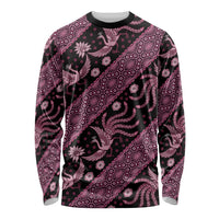 Indonesia Batik Pattern Long Sleeve Shirt Pink Version - Wonder Print Shop