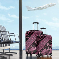 Indonesia Batik Pattern Luggage Cover Pink Version - Wonder Print Shop