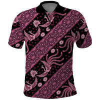 Indonesia Batik Pattern Polo Shirt Pink Version - Wonder Print Shop