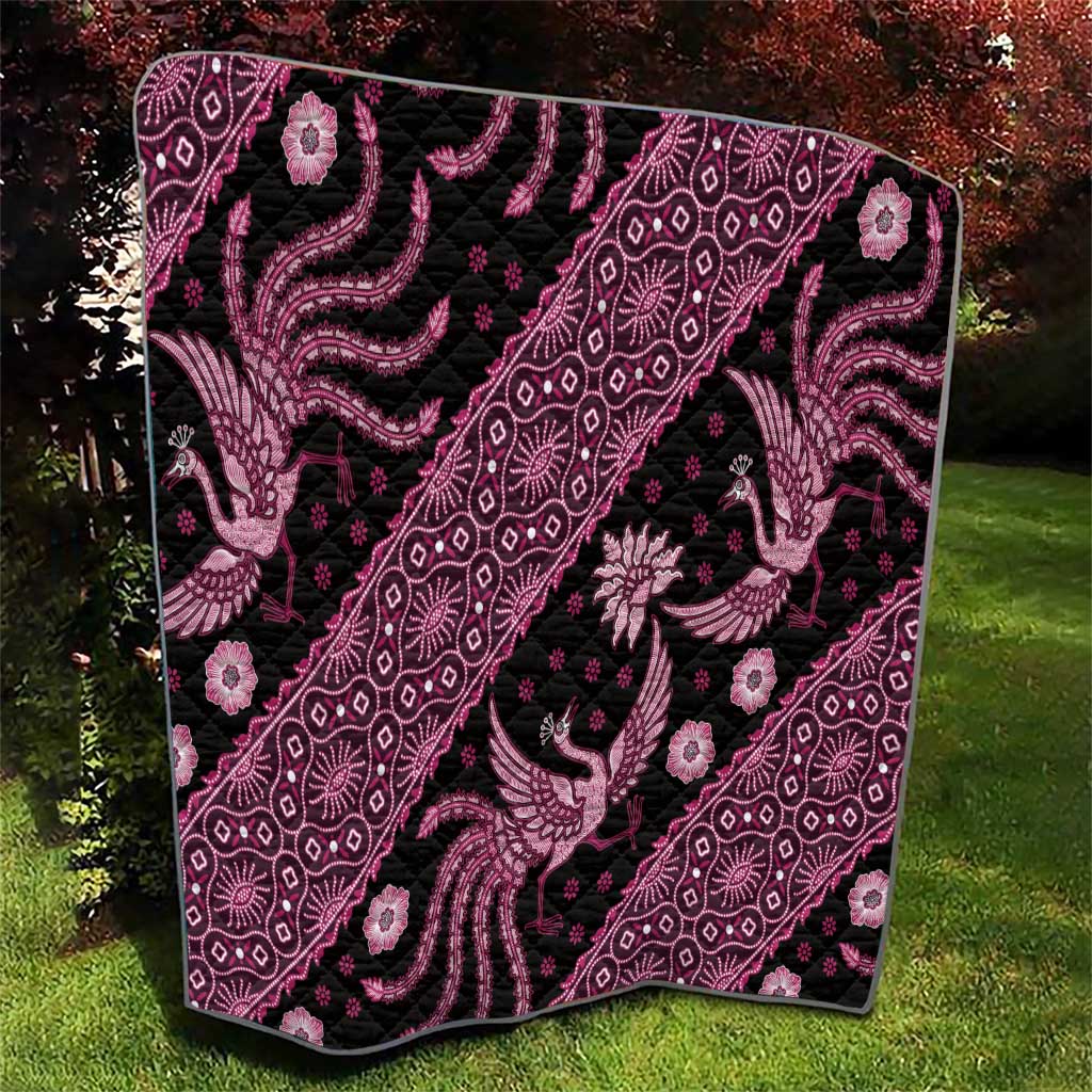 Indonesia Batik Pattern Quilt Pink Version - Wonder Print Shop