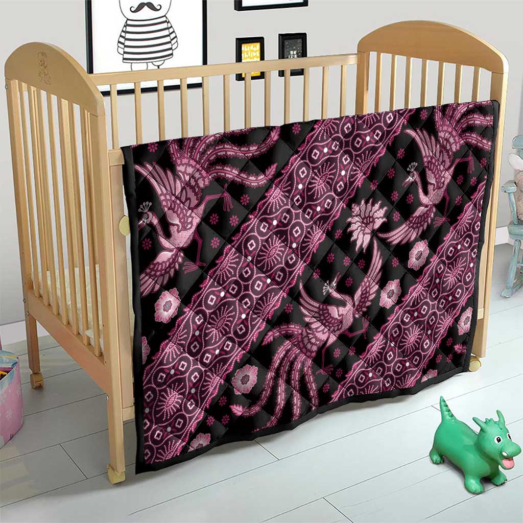 Indonesia Batik Pattern Quilt Pink Version - Wonder Print Shop