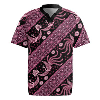 Indonesia Batik Pattern Rugby Jersey Pink Version - Wonder Print Shop