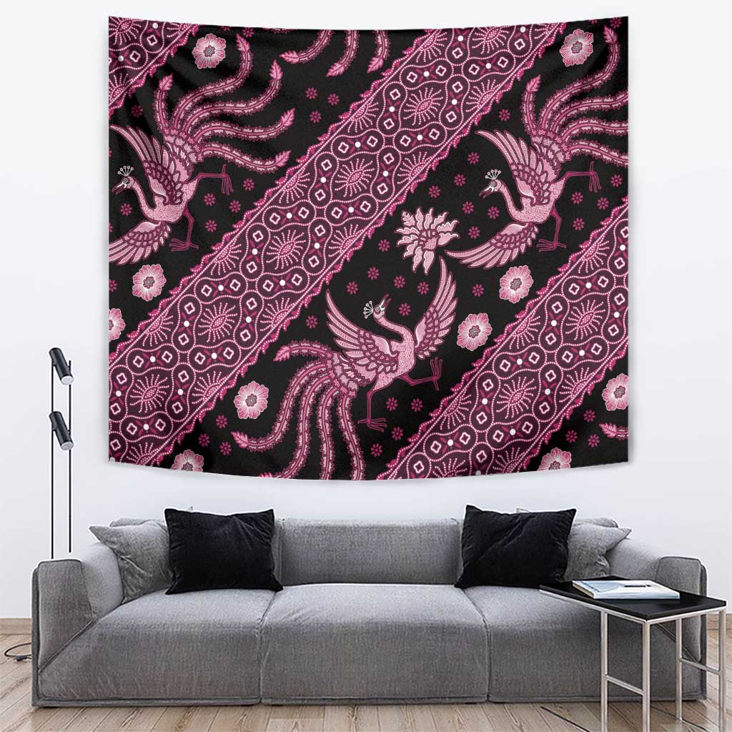 Indonesia Batik Pattern Tapestry Pink Version - Wonder Print Shop