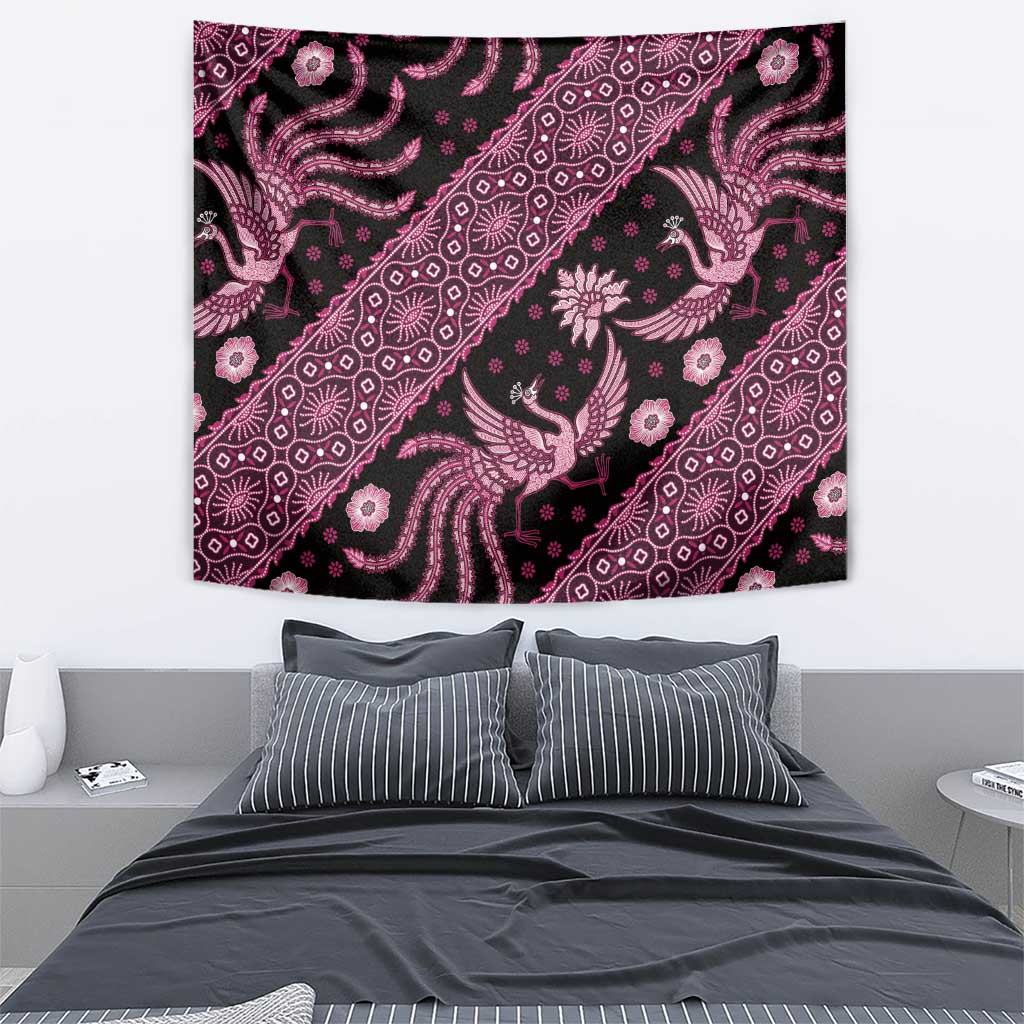 Indonesia Batik Pattern Tapestry Pink Version - Wonder Print Shop