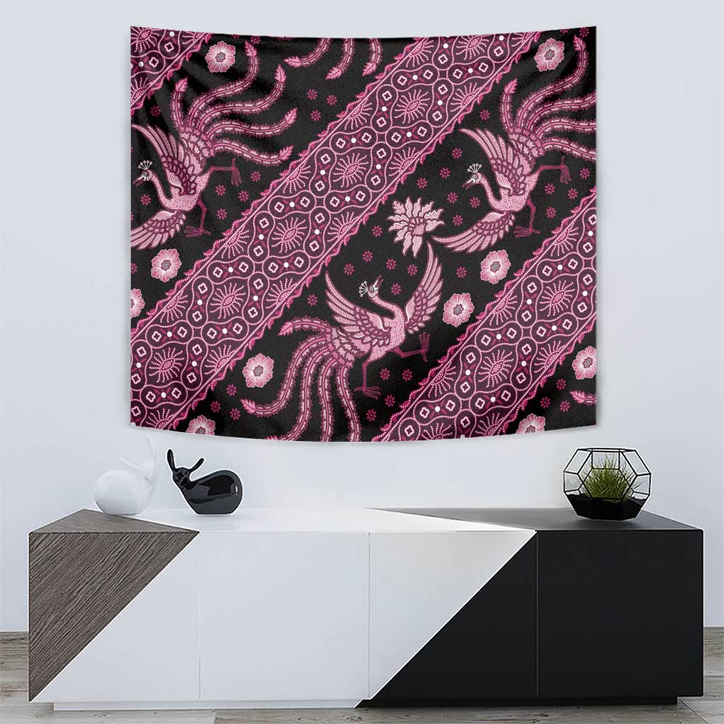 Indonesia Batik Pattern Tapestry Pink Version - Wonder Print Shop