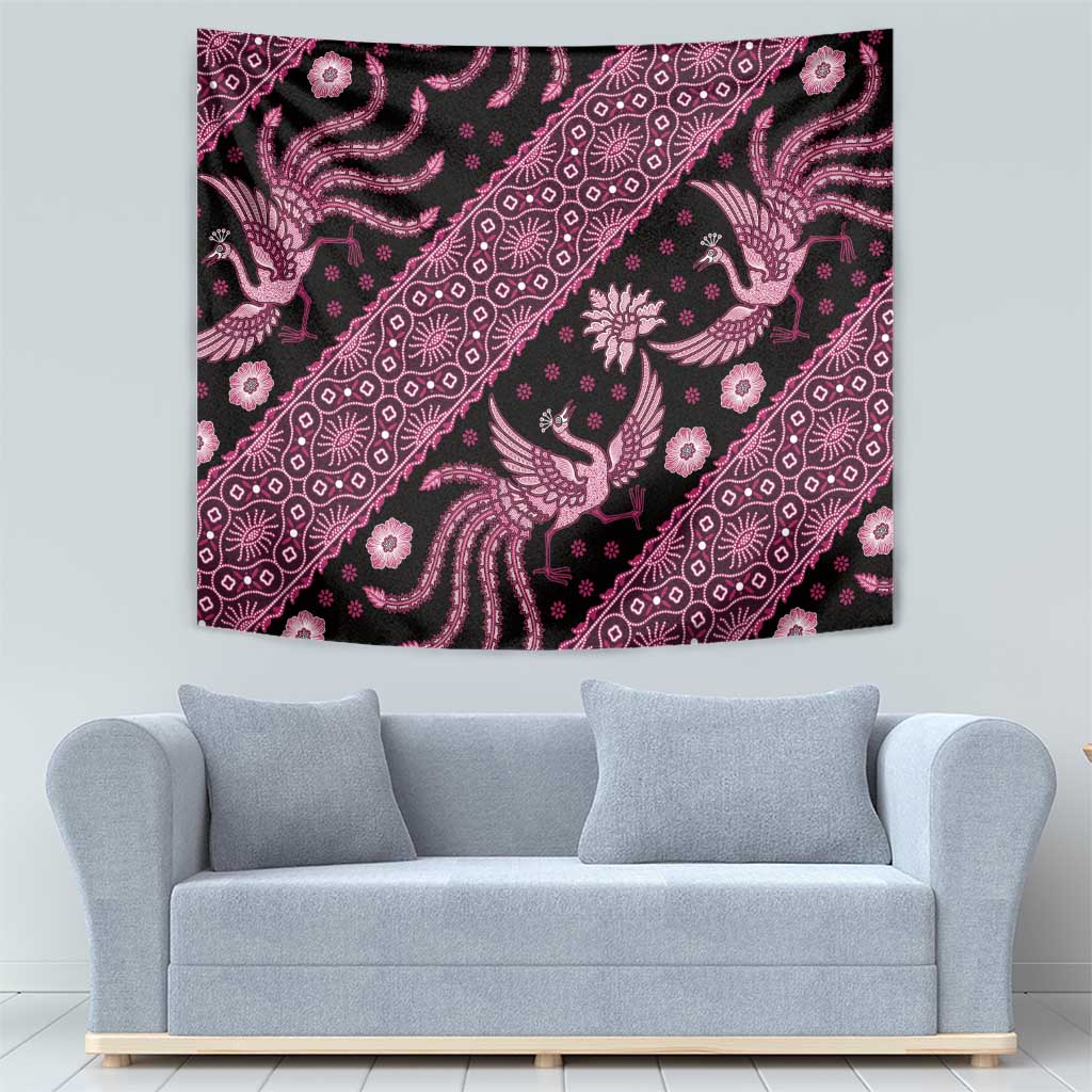 Indonesia Batik Pattern Tapestry Pink Version - Wonder Print Shop