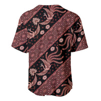 Indonesia Batik Pattern Baseball Jersey Red Version - Wonder Print Shop