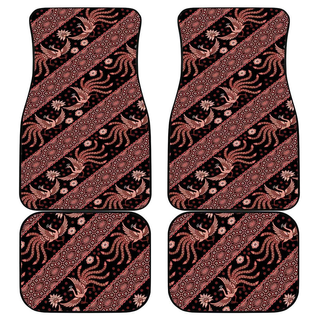 Indonesia Batik Pattern Car Mats Red Version - Wonder Print Shop