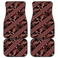 Indonesia Batik Pattern Car Mats Red Version - Wonder Print Shop