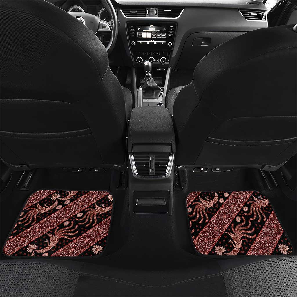 Indonesia Batik Pattern Car Mats Red Version - Wonder Print Shop