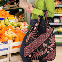 Indonesia Batik Pattern Grocery Bag Red Version