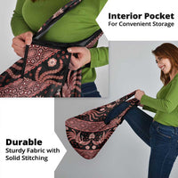 Indonesia Batik Pattern Grocery Bag Red Version