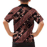 Indonesia Batik Pattern Hawaiian Shirt Red Version - Wonder Print Shop