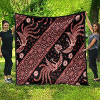 Indonesia Batik Pattern Quilt Red Version - Wonder Print Shop