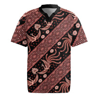 Indonesia Batik Pattern Rugby Jersey Red Version - Wonder Print Shop