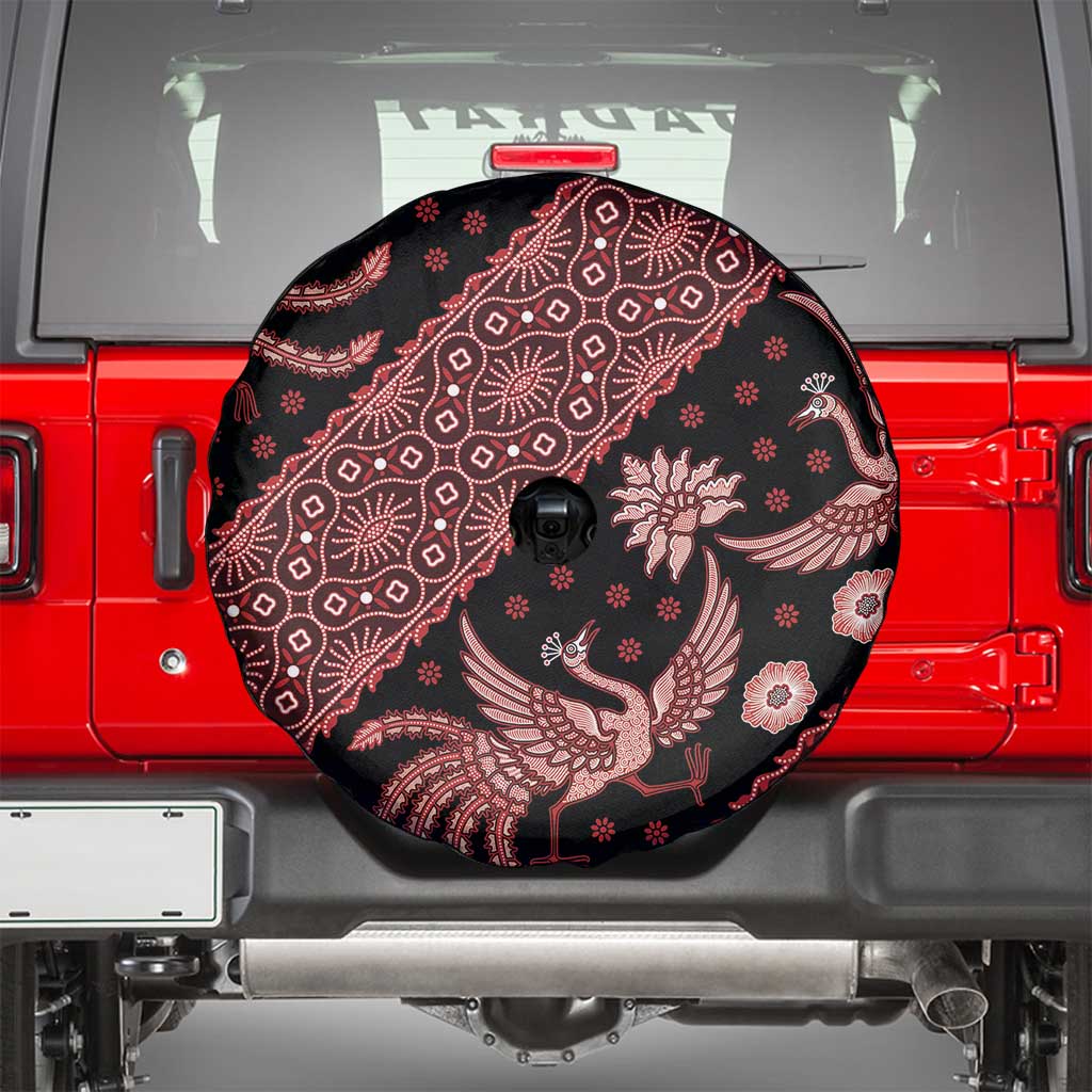 Indonesia Batik Pattern Spare Tire Cover Red Version - Wonder Print Shop