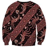 Indonesia Batik Pattern Sweatshirt Red Version - Wonder Print Shop