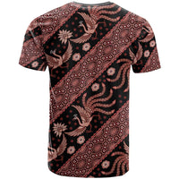 Indonesia Batik Pattern T Shirt Red Version - Wonder Print Shop